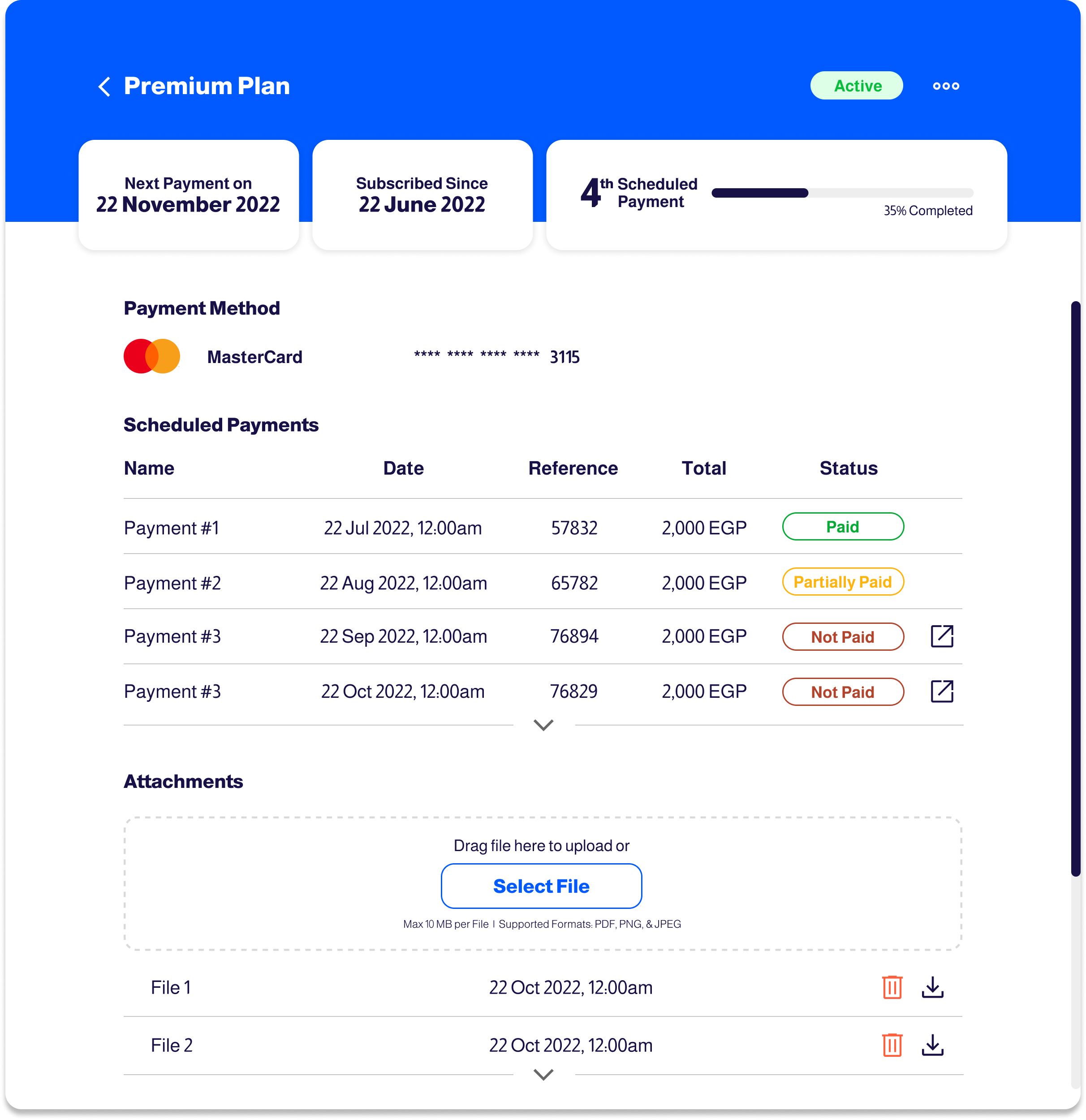 attachment-schedule